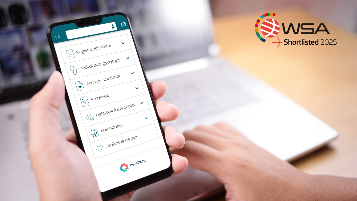 E. sveikatos programėlė – prestižinių apdovanojimų finale